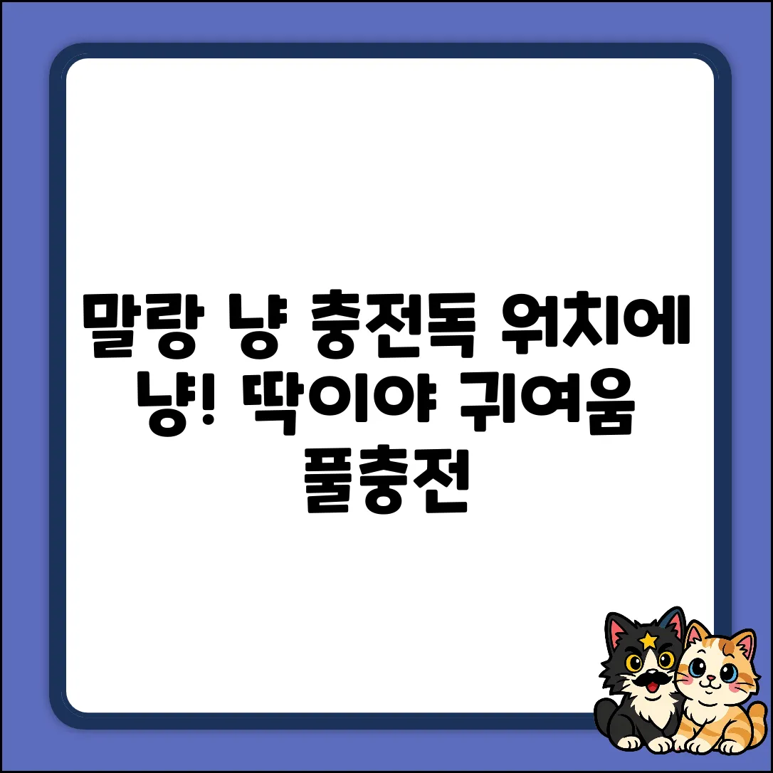 말랑 고양이 충전독: 우먼스9999 워치에 냥!