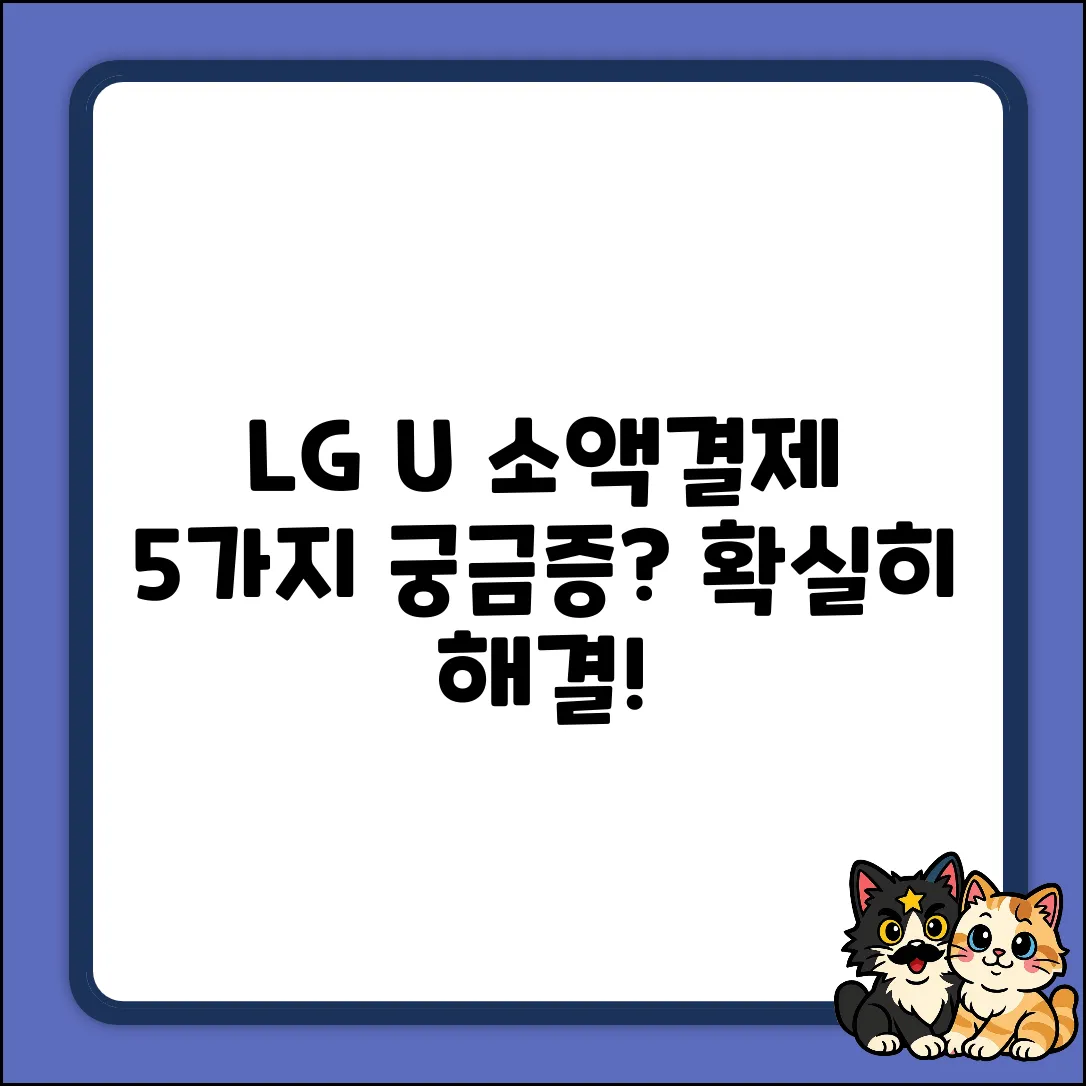 LGU+ 소액결제 궁금증 TOP 5: 확실히 해결!