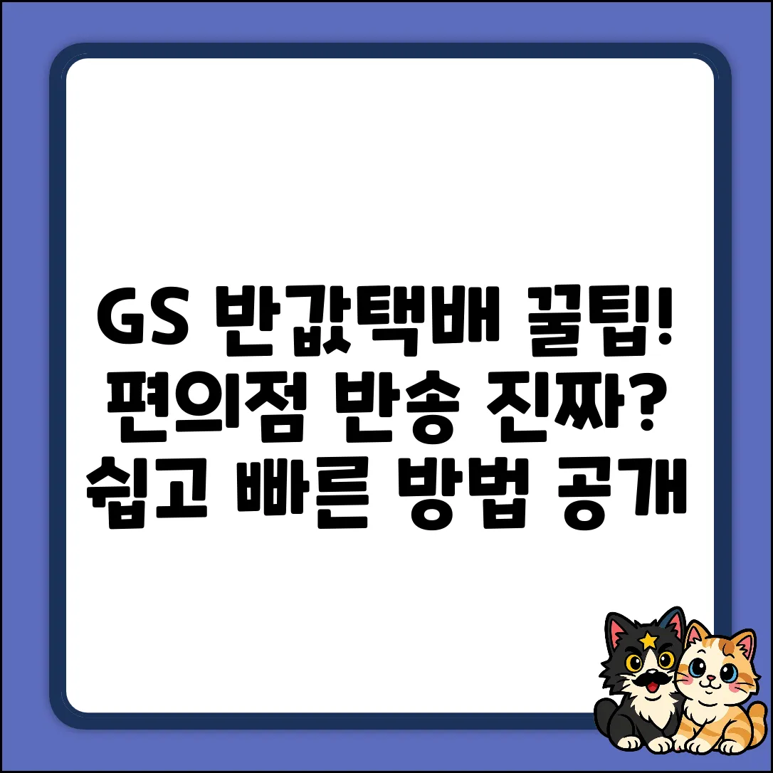 GS편의점 택배 반송, 진짜 방법 있나요?