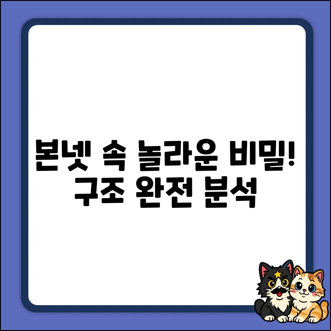 자동차 본넷, 그 놀라운 구조의 비밀!