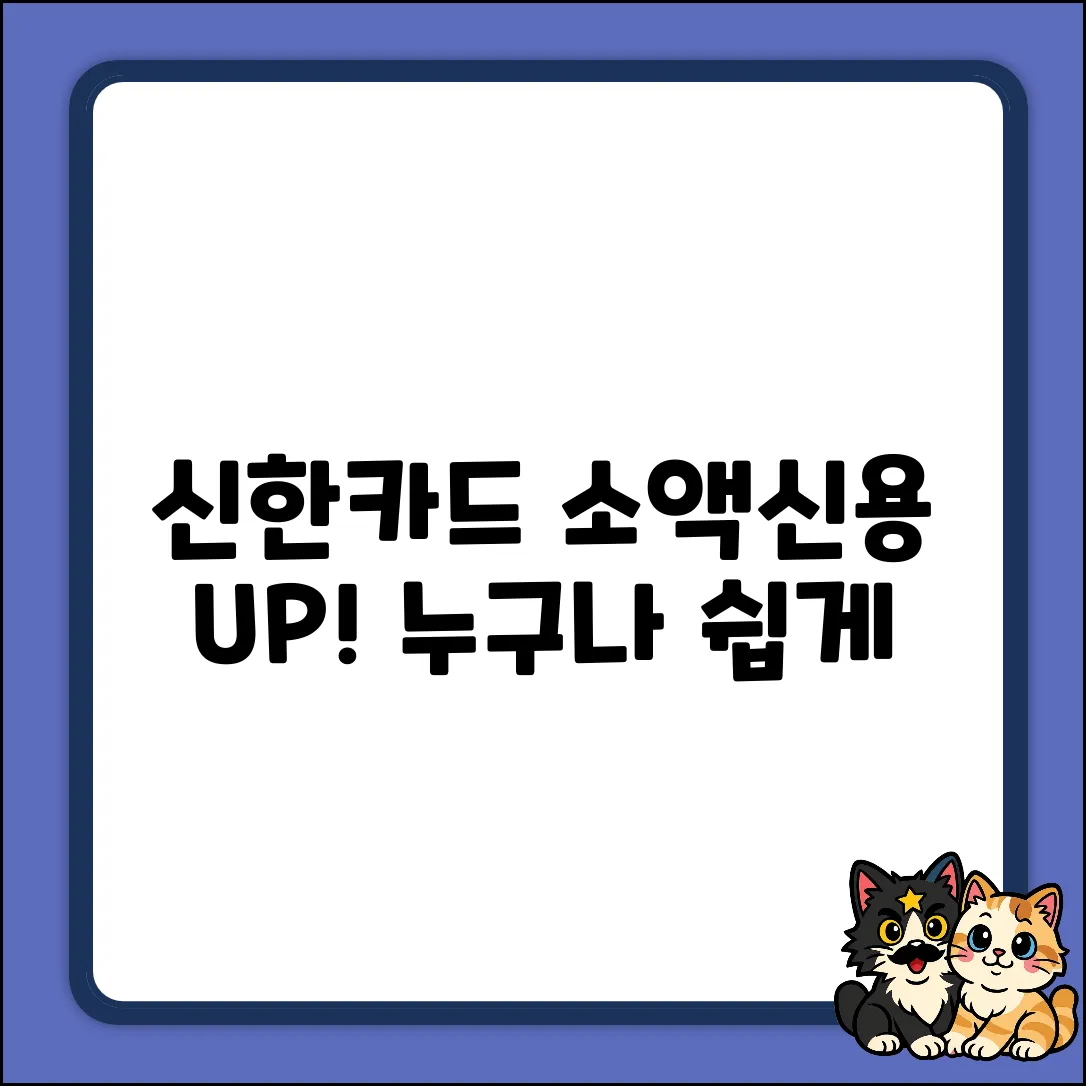 신한카드 소액신용한도, 누구나 쉽게 올리는 법!