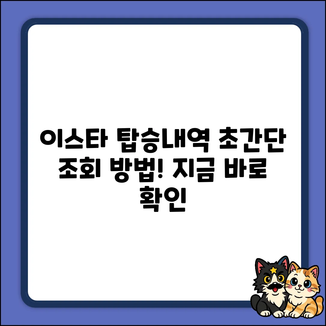 이스타항공 탑승내역, 누구나 쉽게 조회!