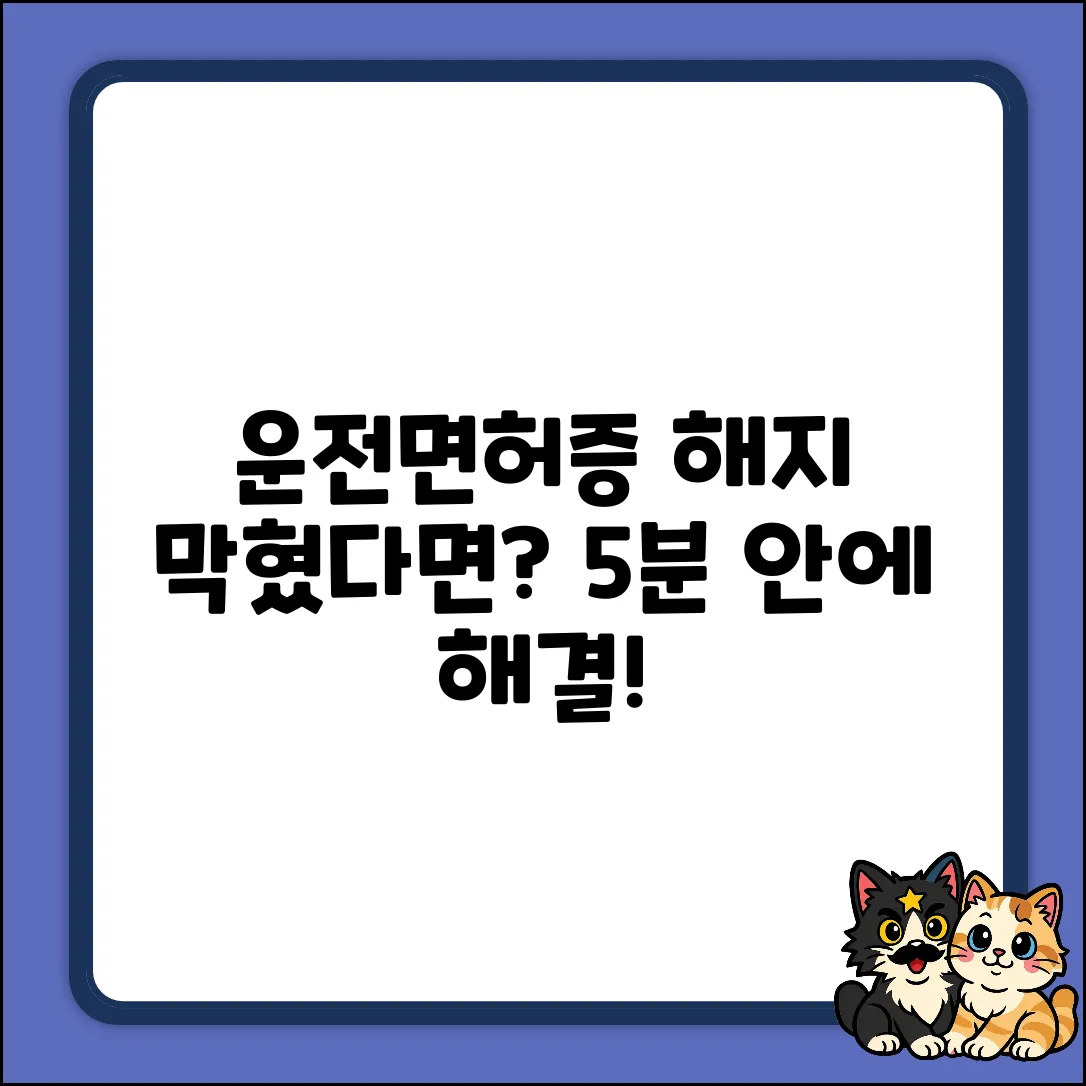 모바일 운전면허증 해지, 혹시 막히셨나요?