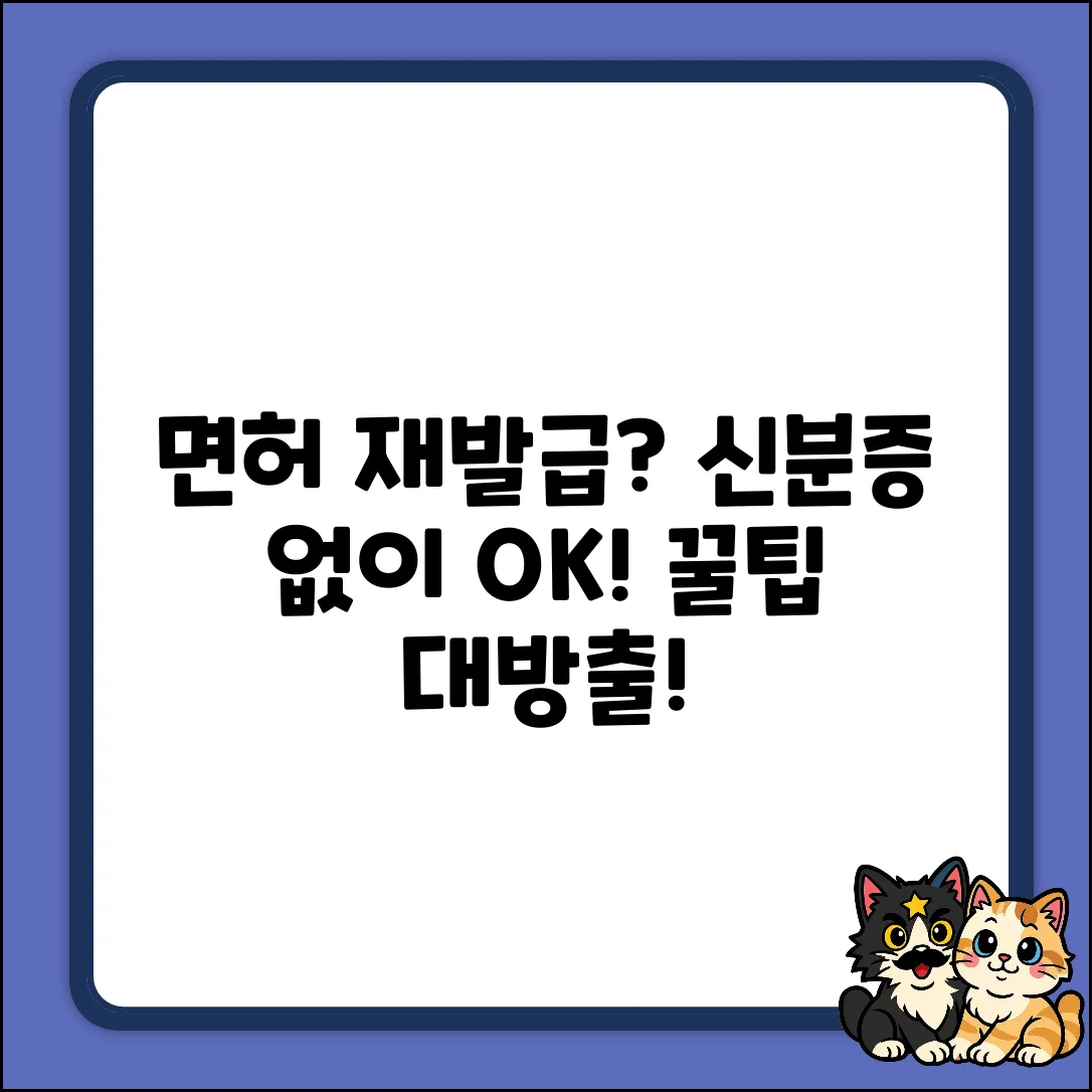 신분증 없이 운전면허 재발급? 꿀팁!