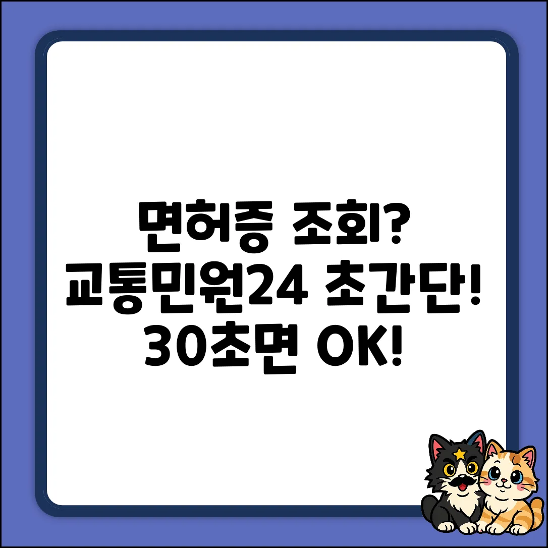 교통민원24, 면허증 조회 어떻게 할까요?