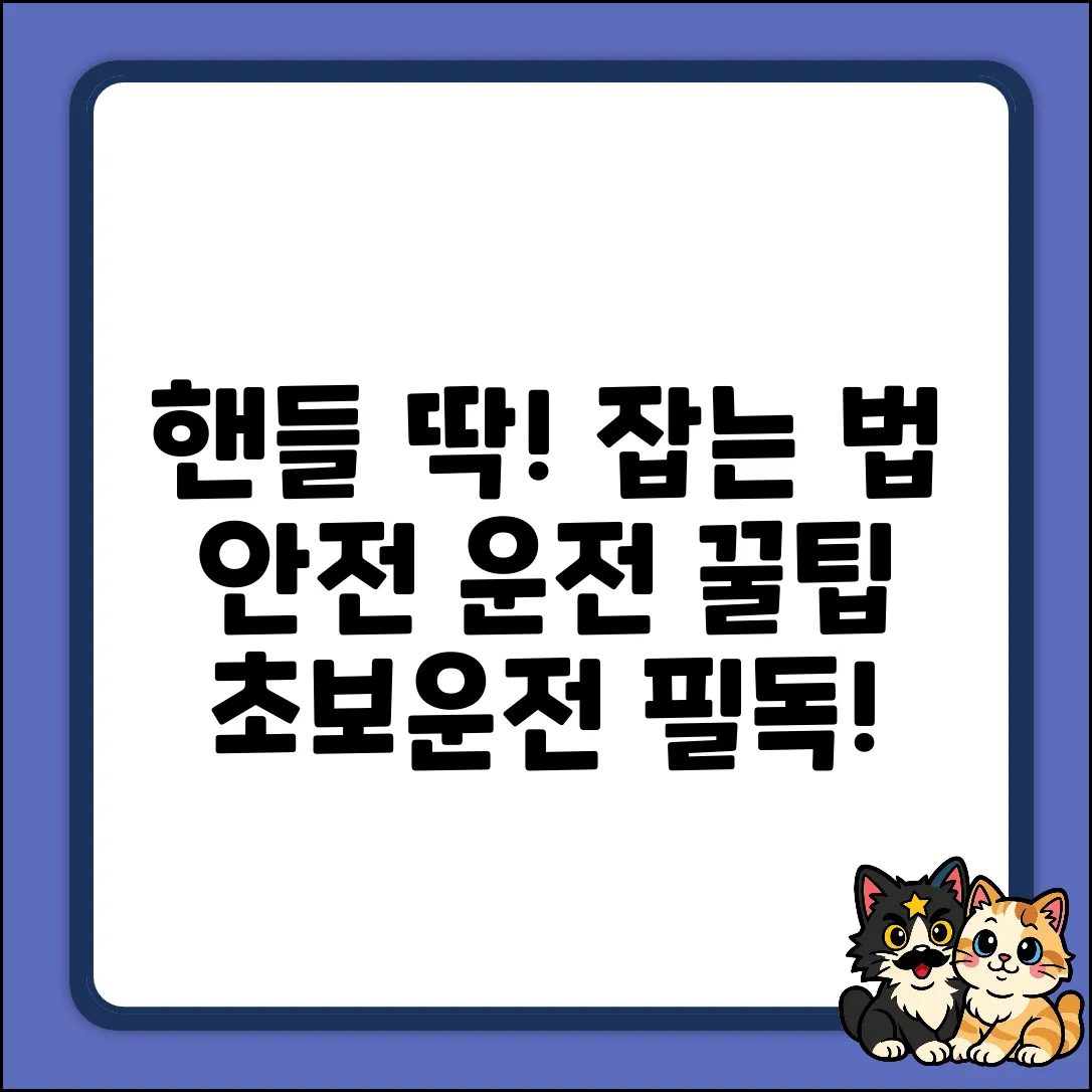 운전할 때 핸들, 딱 잡는 법? 안전 운전 꿀팁!