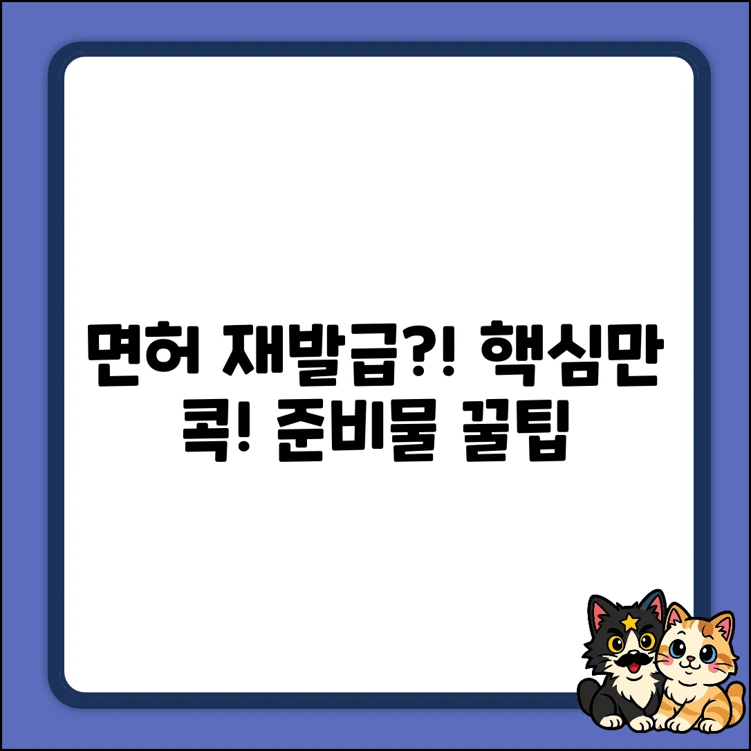 운전면허증 재발급, 누구나 쉽게! 준비물은?