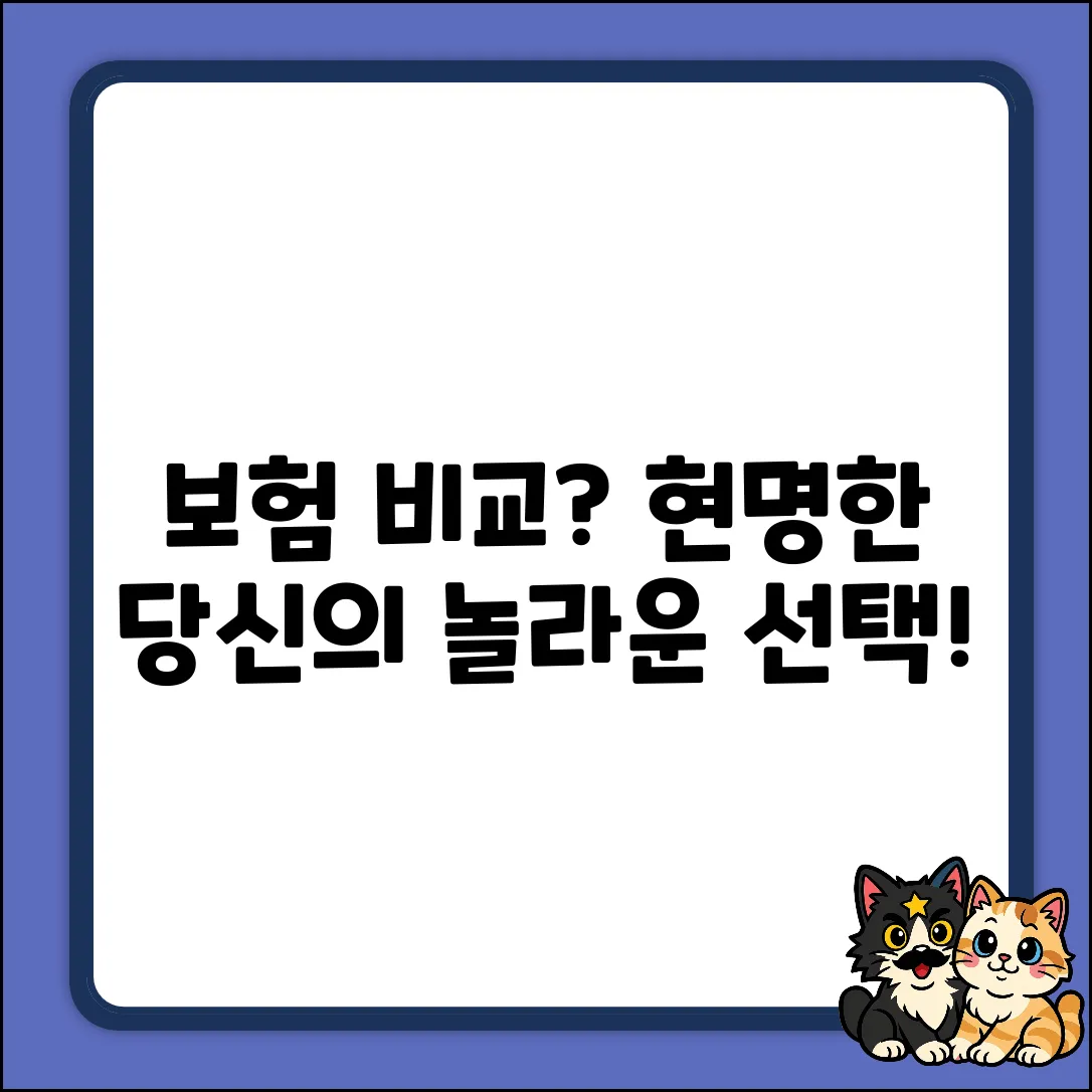 보험회사 비교? 현명한 당신의 놀라운 선택!