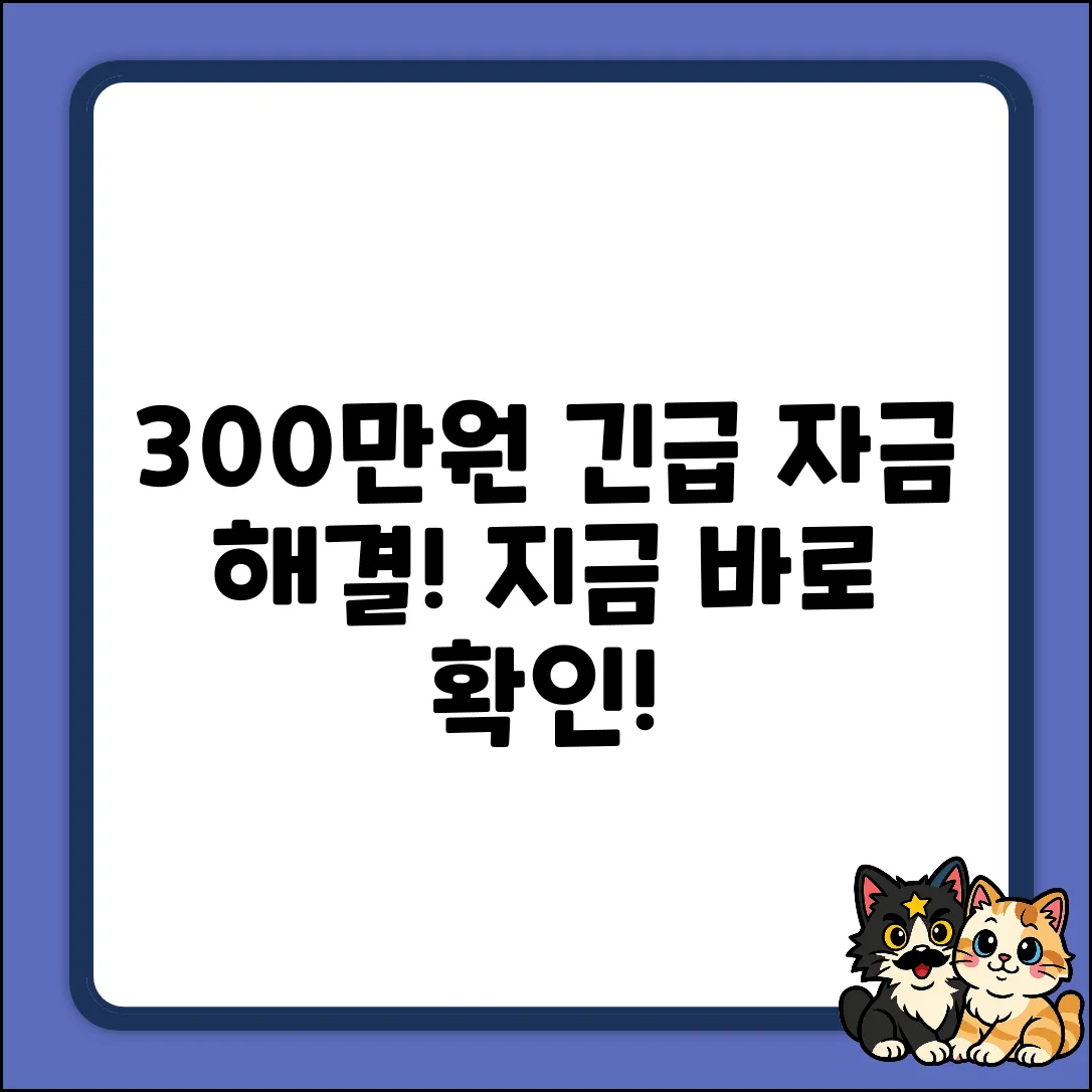 300대출, 급한 불 끄는 놀라운 방법!